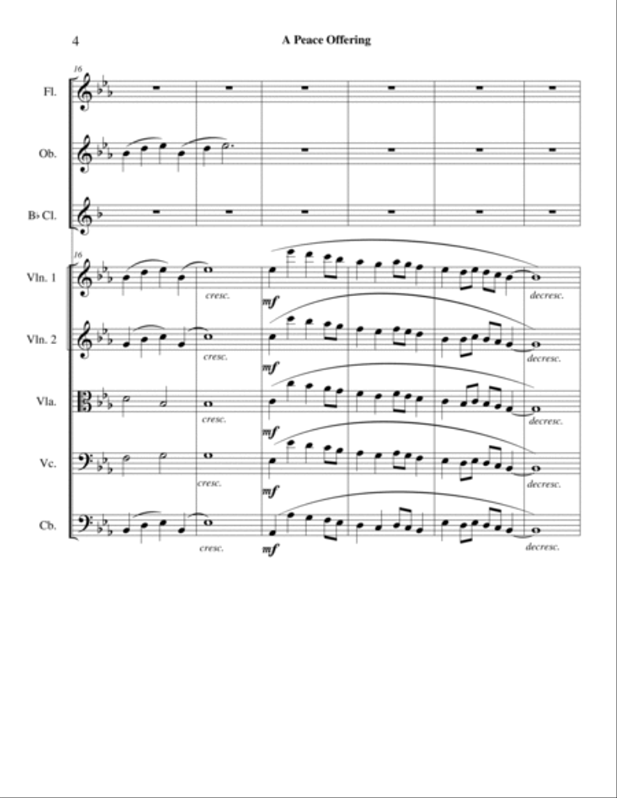 A Peace Offering Full Orchestra scores gallery preview page 5