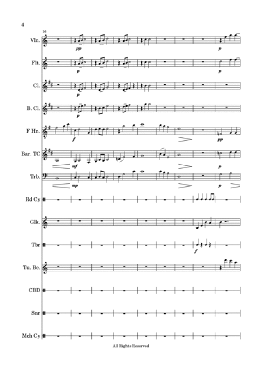 A Cool Winter’s Day - Score Only Full Orchestra scores gallery preview page 4