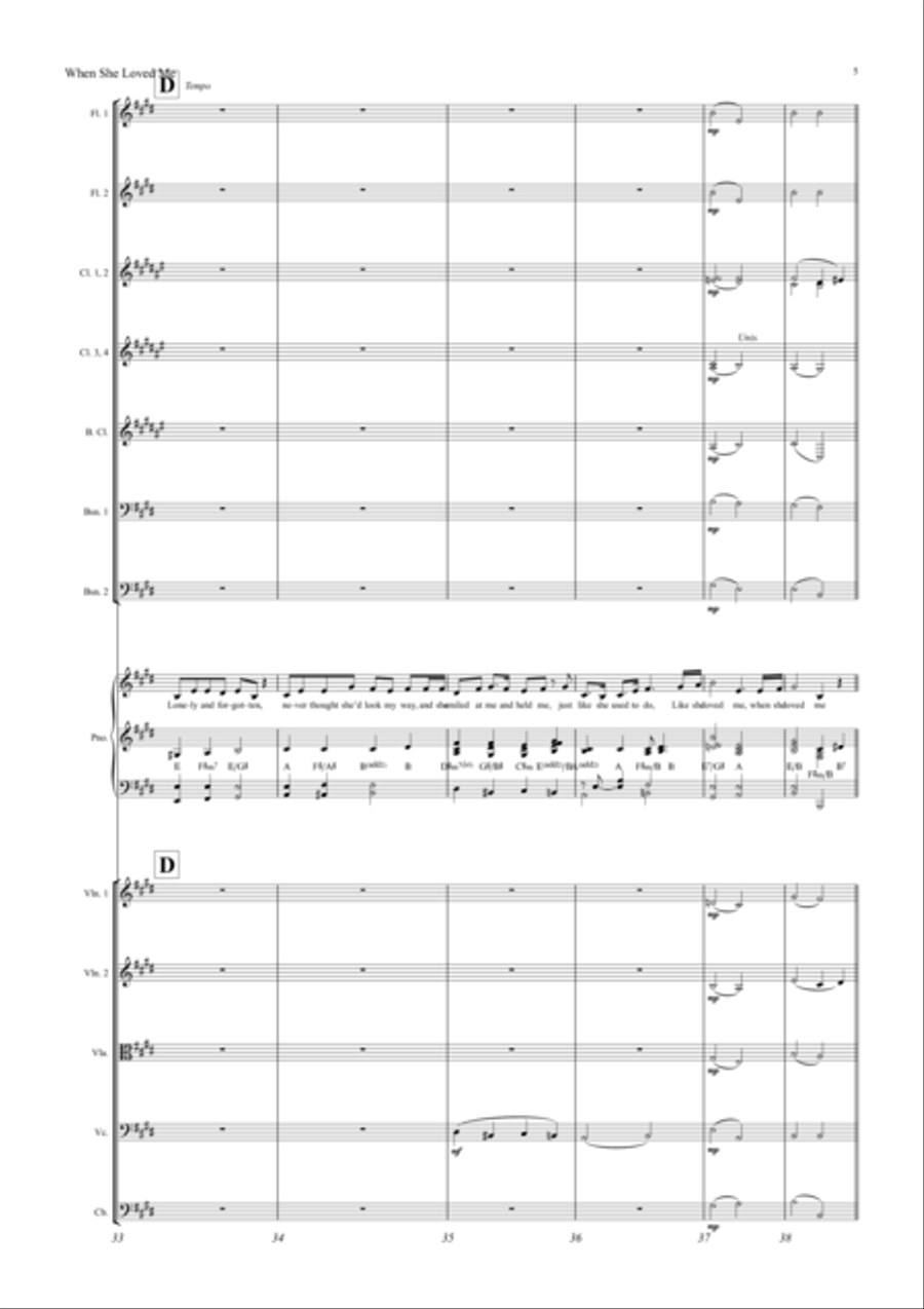 When She Loved Me Full Orchestra scores gallery preview page 5