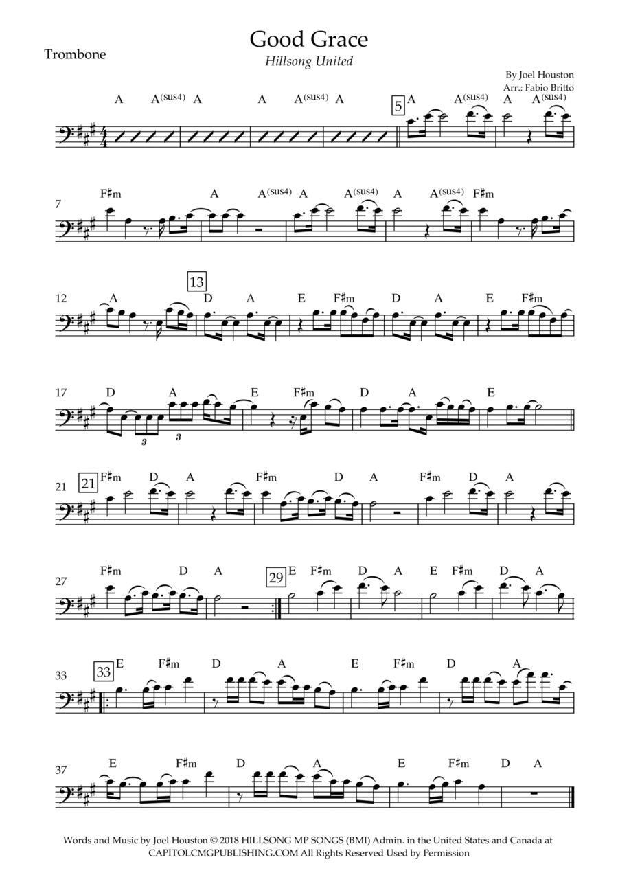 Good Grace Good Grace Trombone Solo scores gallery preview page 1