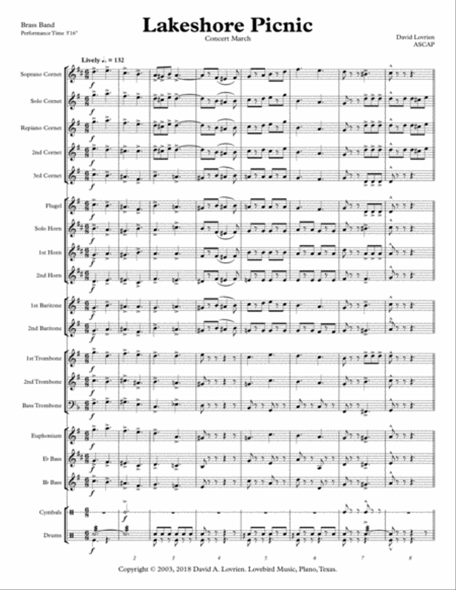 Lakeshore Picnic Lakeshore Picnic Brass Band scores gallery preview page 2