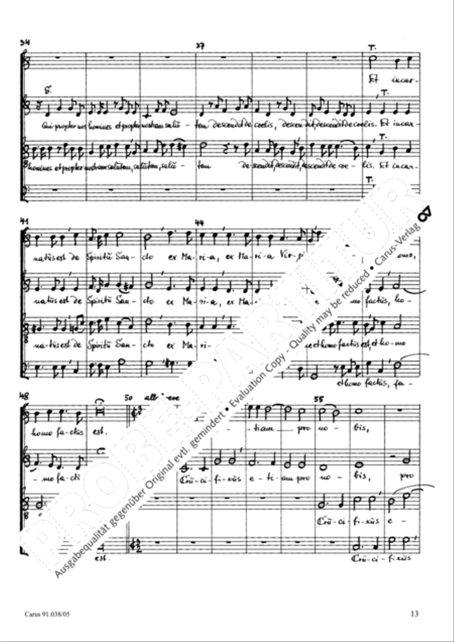 Missa Salvatoris Missa Salvatoris 4-Part scores gallery preview page 14