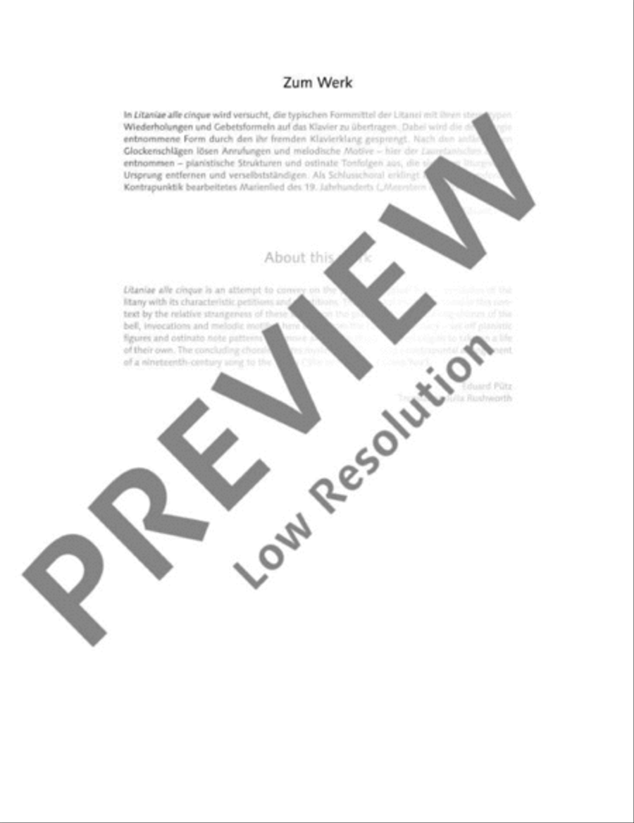 Litaniae alle cinque Litaniae alle cinque Piano Solo scores gallery preview page 13