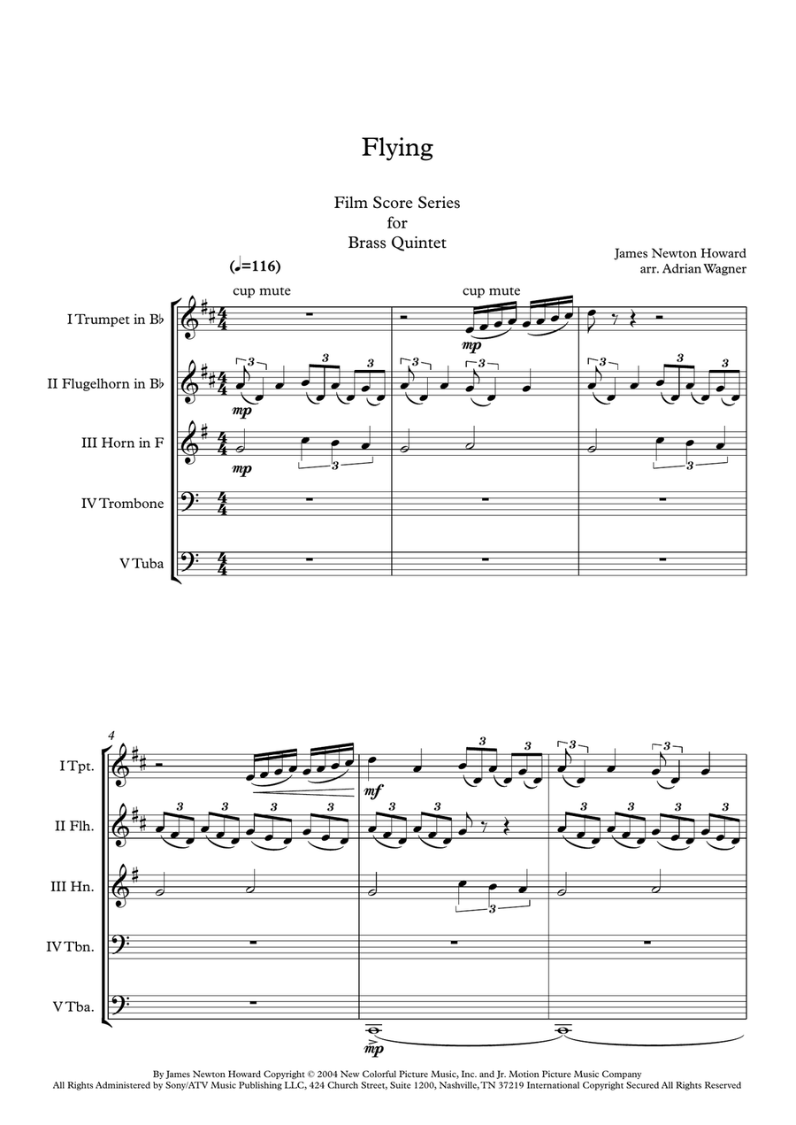 Flying Brass Quintet scores gallery preview page 3