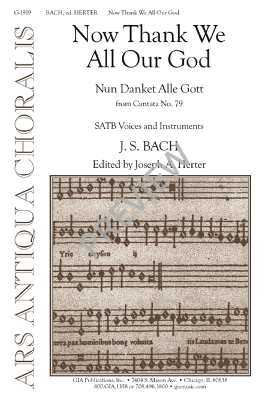Now Thank We All Our God Now Thank We All Our God 4-Part scores gallery preview page 2