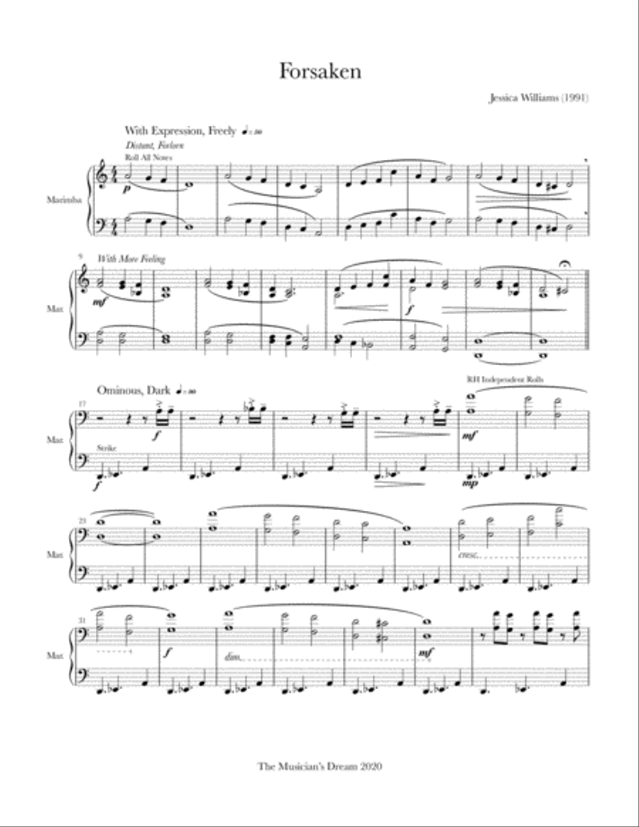 Forsaken Marimba scores gallery preview page 3