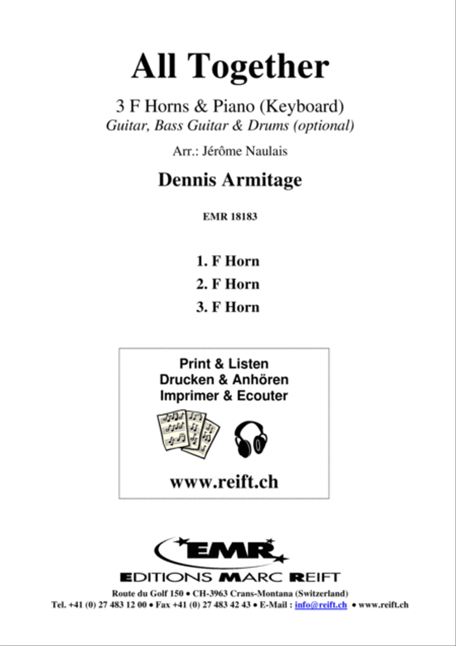 All Together All Together Horn scores gallery preview page 2
