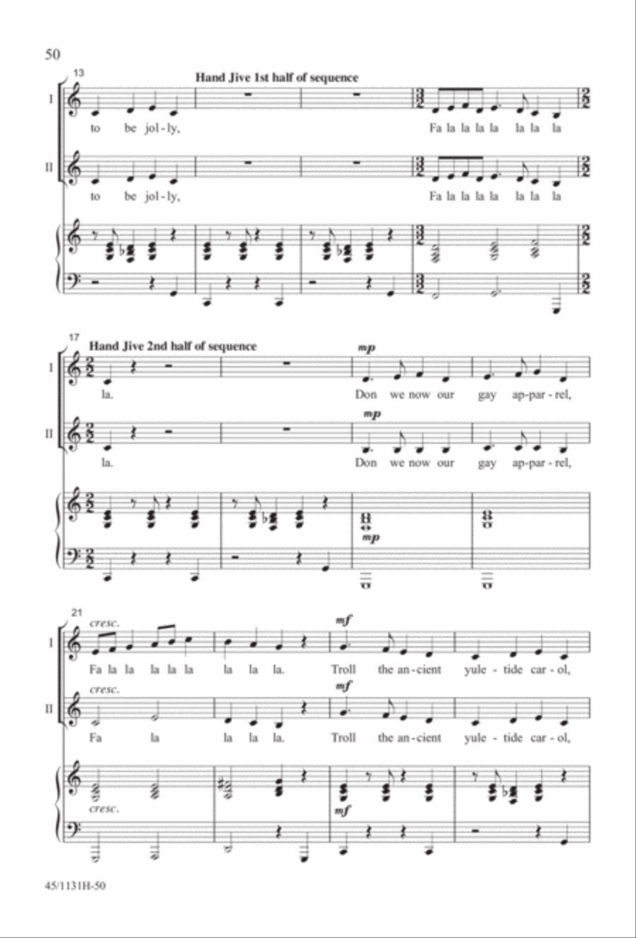 Singable Solutions for Winter Holidays 2-Part scores gallery preview page 50