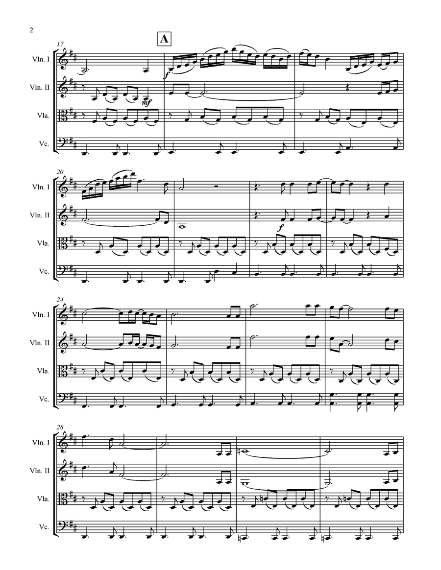 The First Time Ever I Saw Your Face String Quartet scores gallery preview page 2