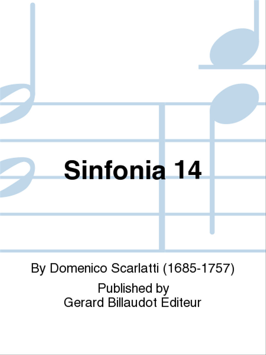 Sinfonia 14 Sinfonia 14 Set of Parts scores gallery preview page 1