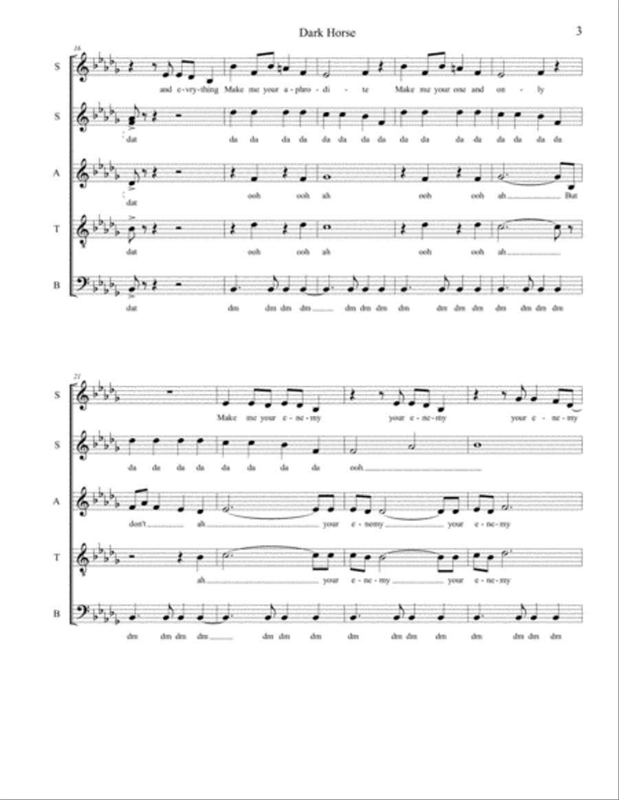 Dark Horse Small Ensemble scores gallery preview page 3