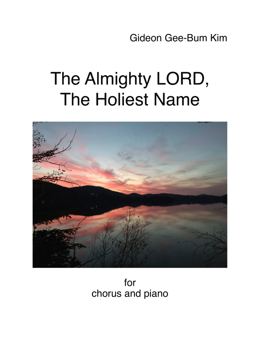 The Almighty LORD, The Holiest Name 4-Part scores gallery preview page 1