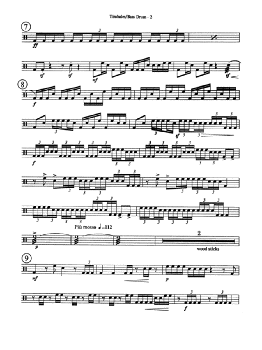 4/4 for Four: Tambourine 4/4 for Four: Tambourine Percussion Ensemble scores gallery preview page 2