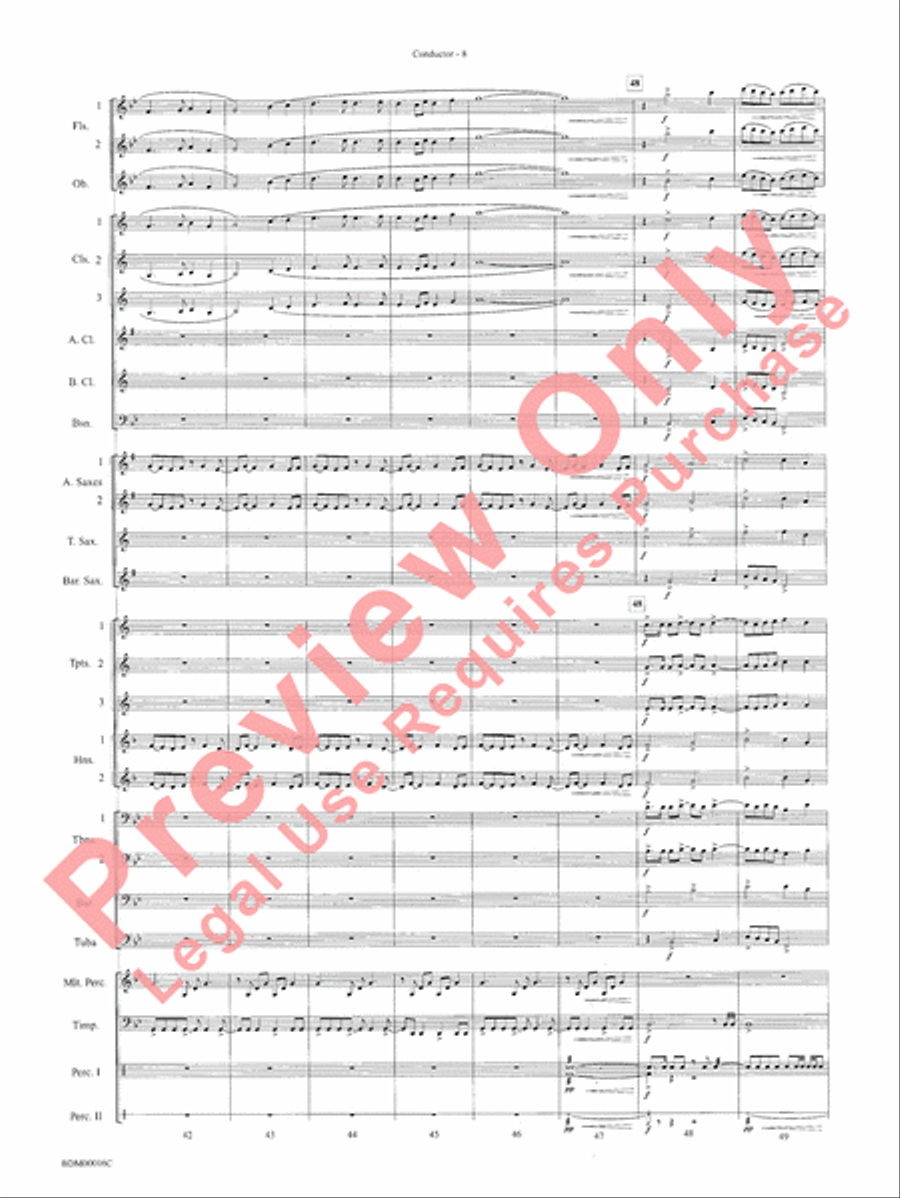 To Challenge the Sky and Heavens Above Concert Band scores gallery preview page 11