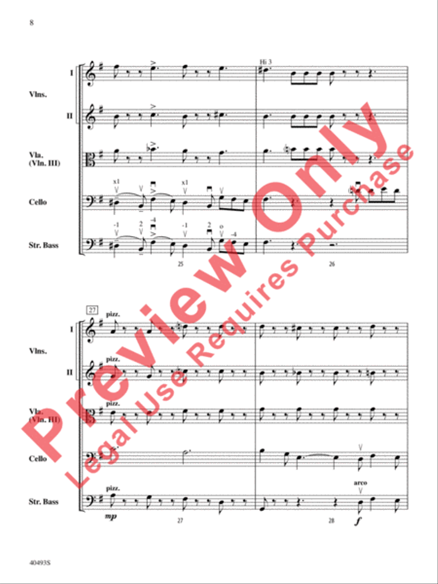 Christmas Toys on Parade String Orchestra scores gallery preview page 9