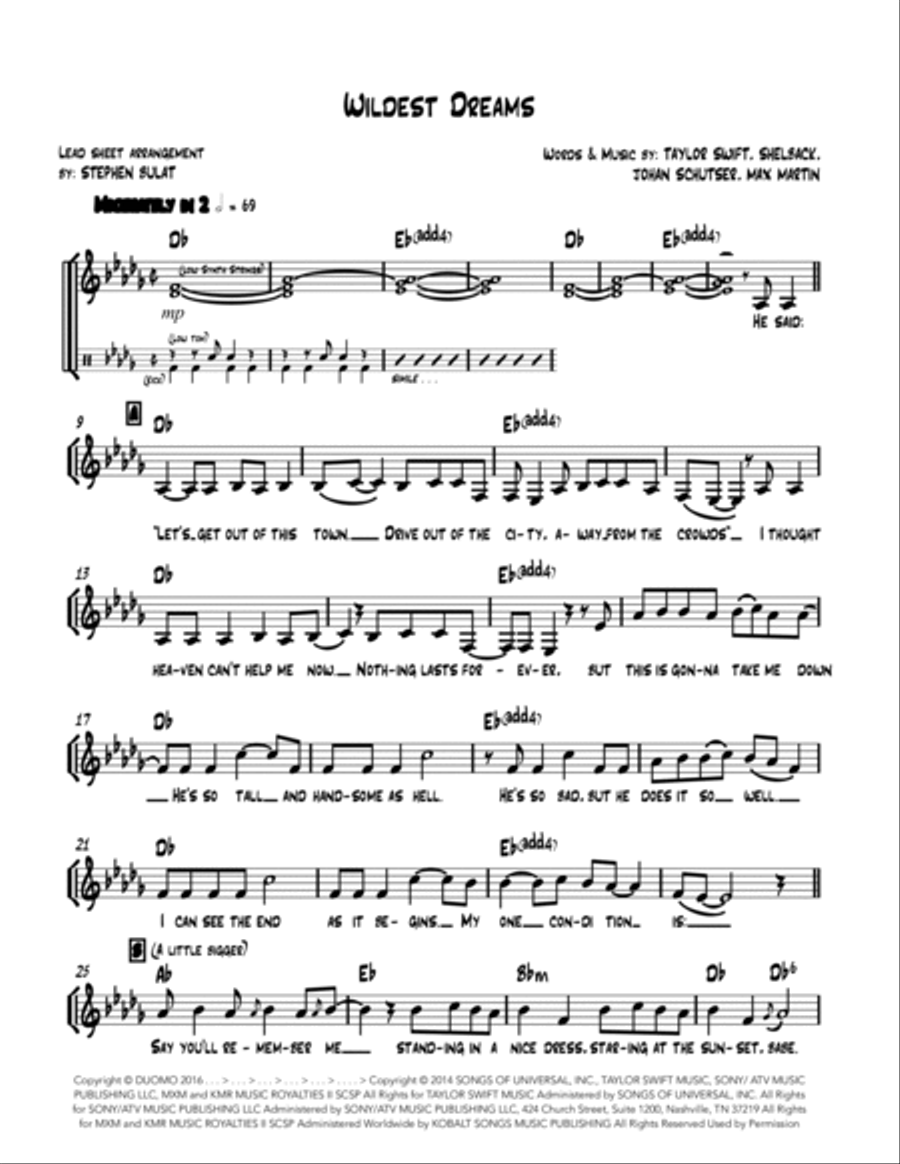 Wildest Dreams Large Ensemble scores gallery preview page 2