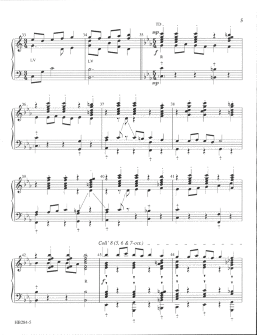 Scherzo No. 2 Handbell Choir scores gallery preview page 5