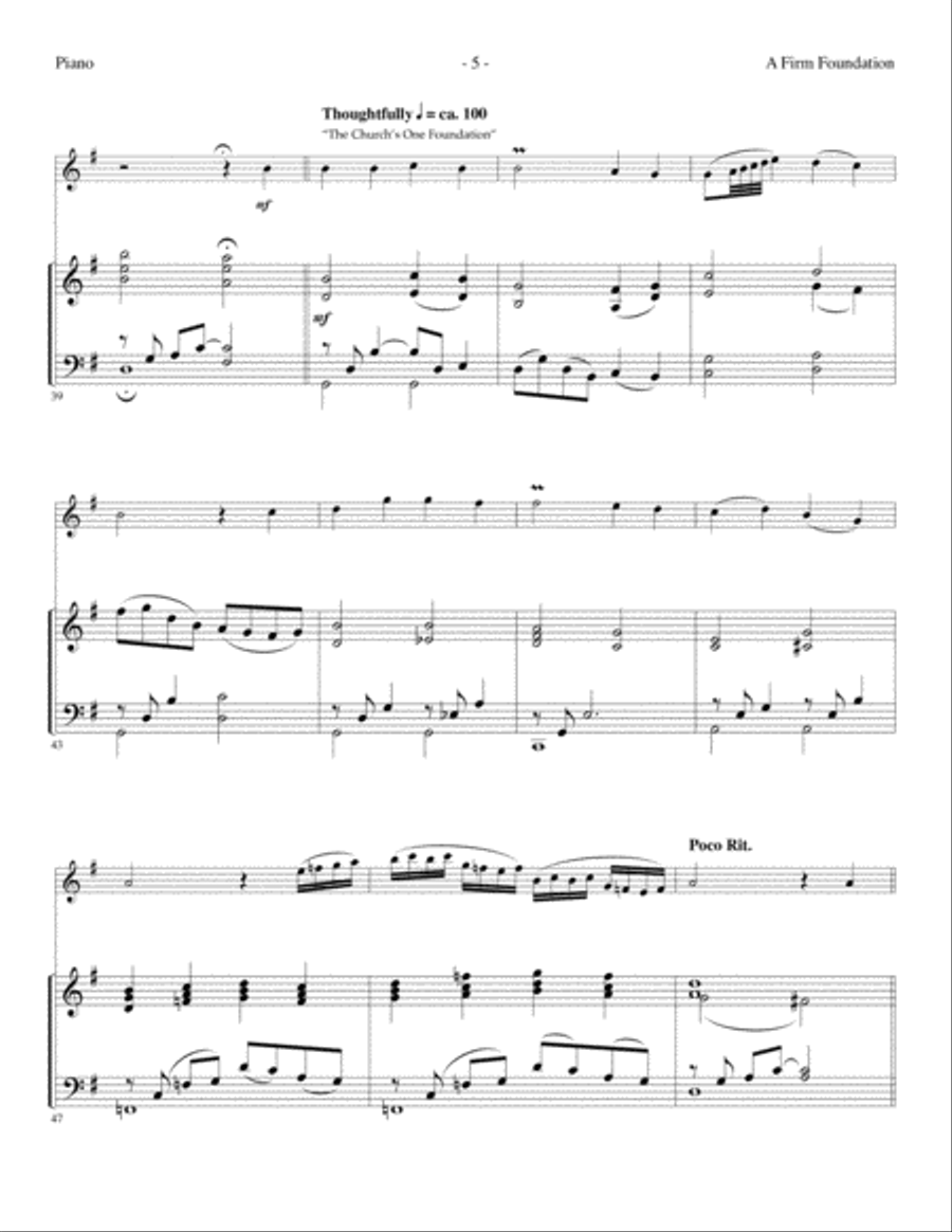 Classic Hymns for Violin and Piano Violin Solo scores gallery preview page 6