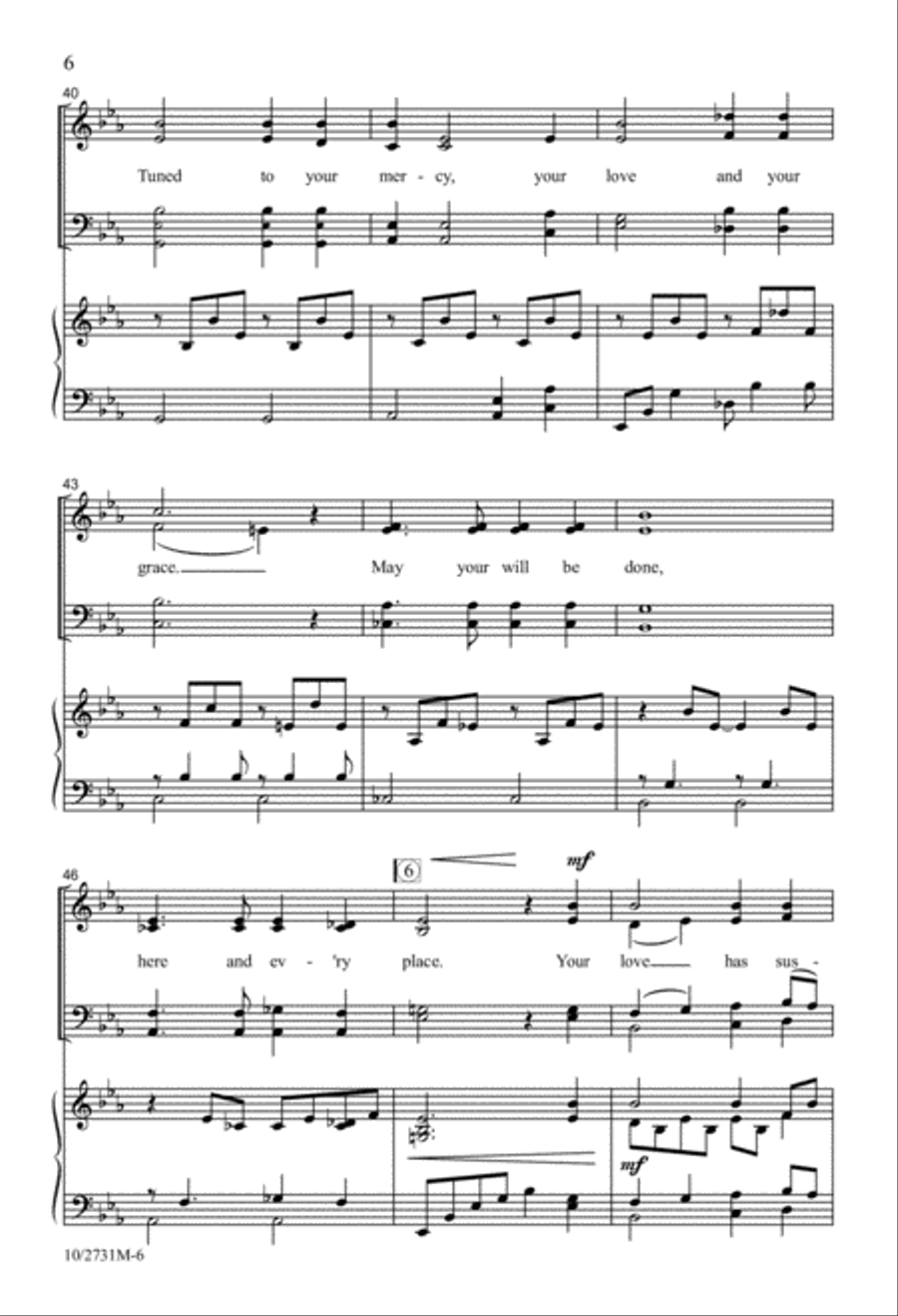 Hear My Prayer, O Lord! 4-Part scores gallery preview page 6