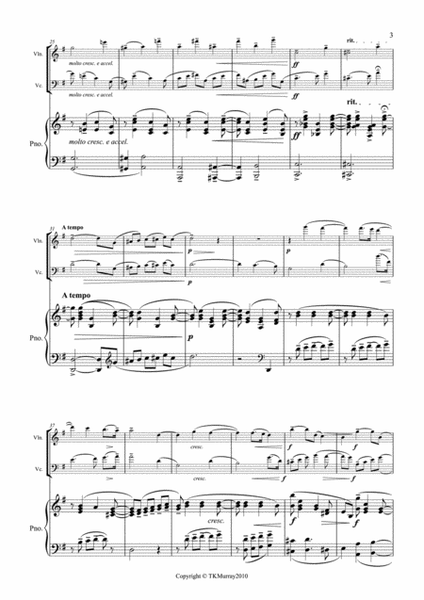 Rachmaninoff - Prelude Op23 No10 - Piano Trio