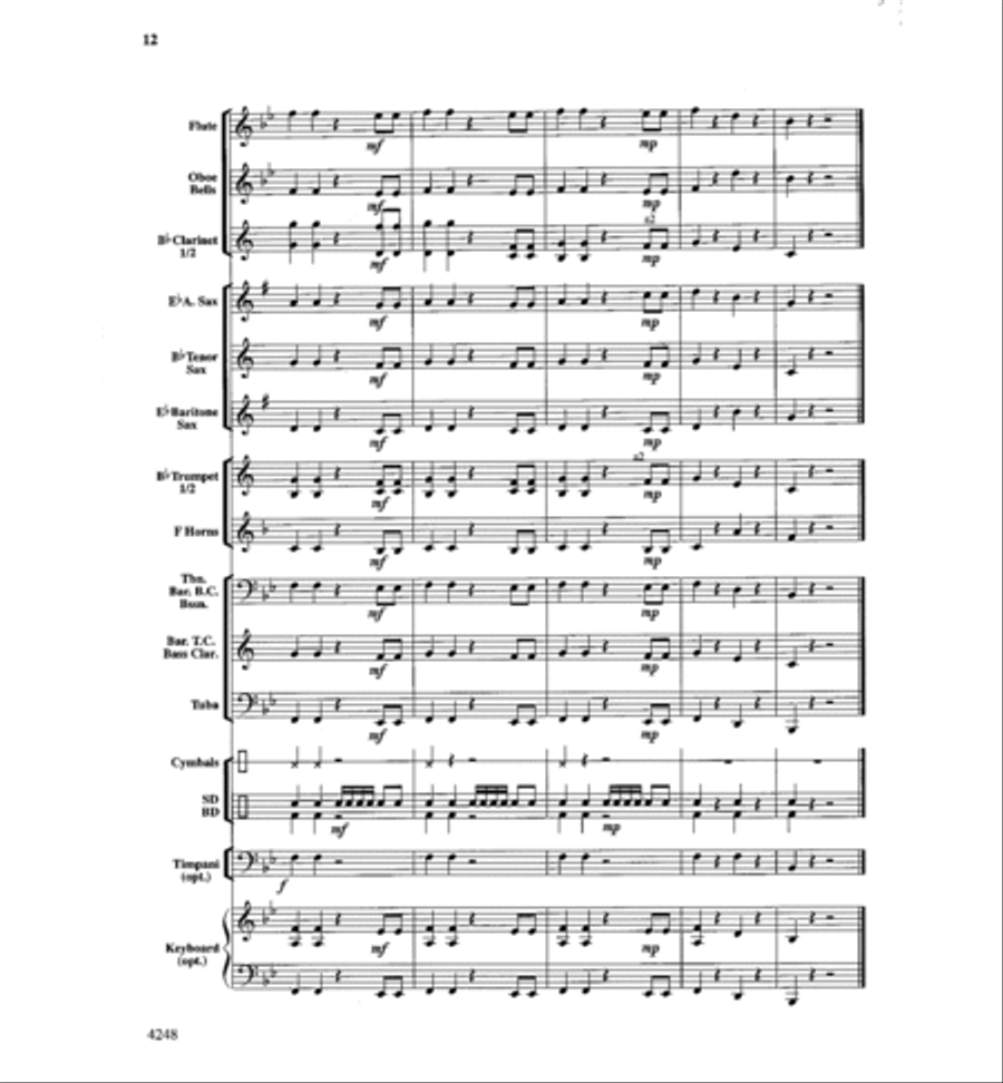 Hot Fudge Sundae Hot Fudge Sundae Concert Band scores gallery preview page 12