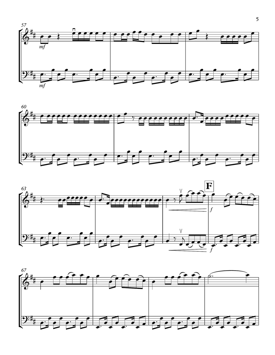 Te Bote Remix String Duet scores gallery preview page 5
