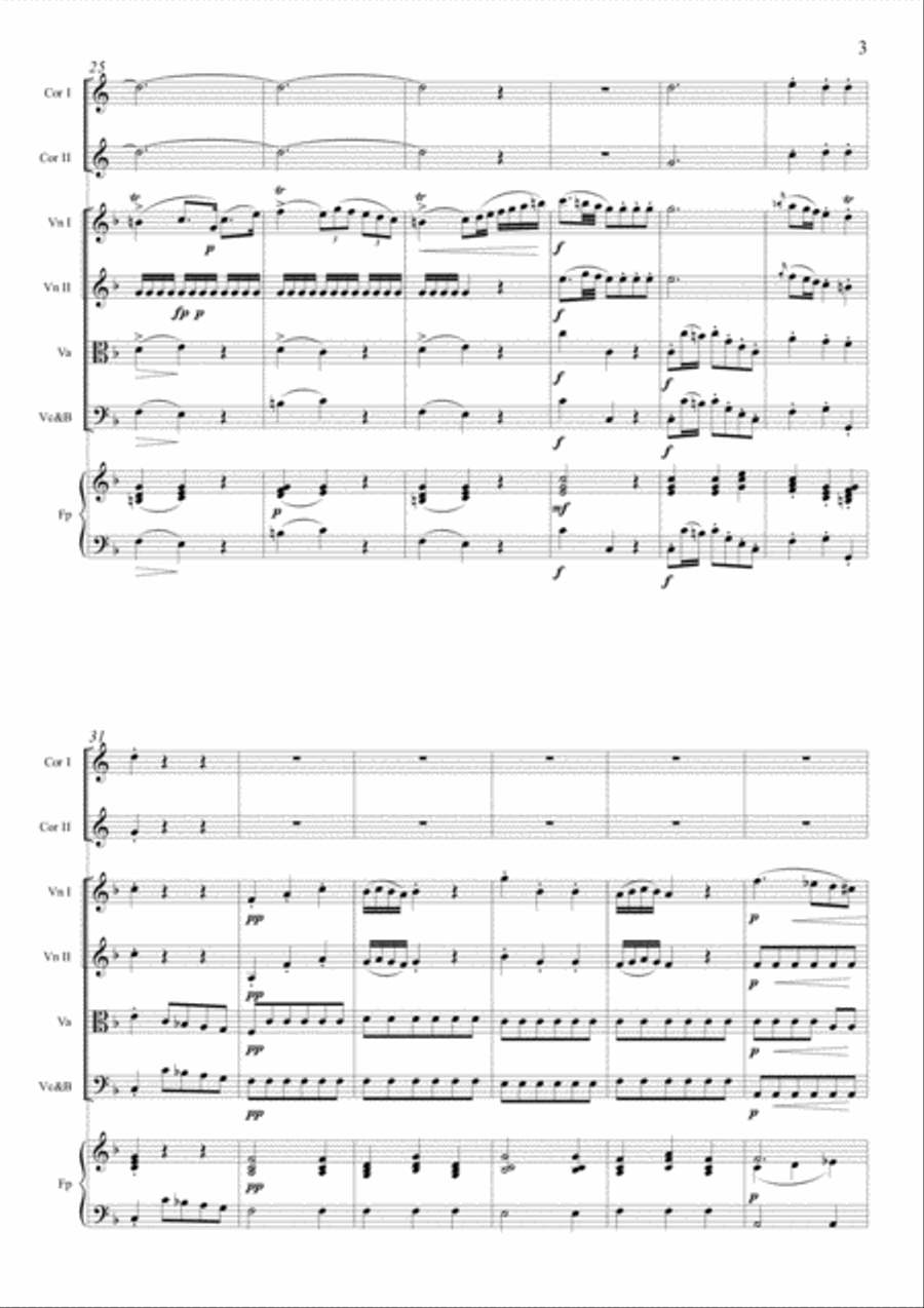 Concerto Per Fortepiano e Altri Stromenti Chamber Orchestra scores gallery preview page 4