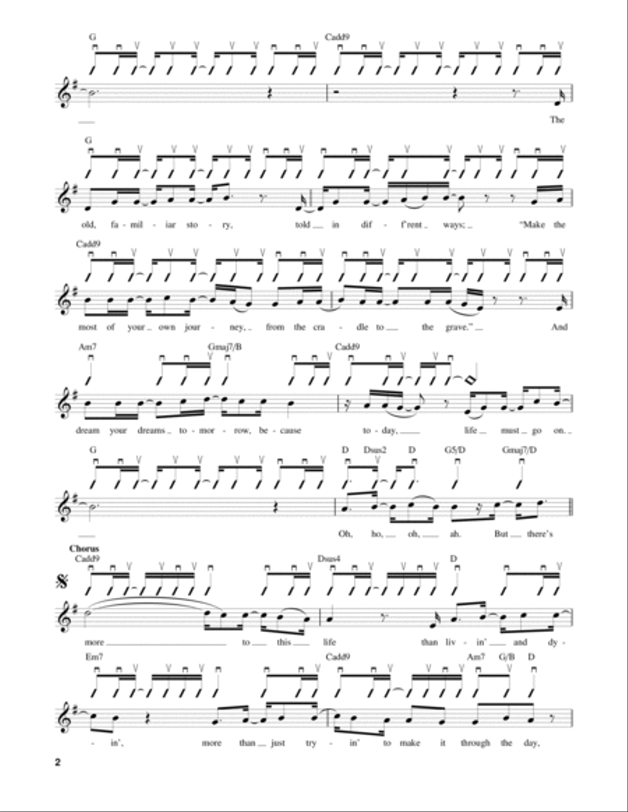 More To This Life Easy Guitar scores gallery preview page 2