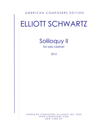 [Schwartz] Soliloquy II
