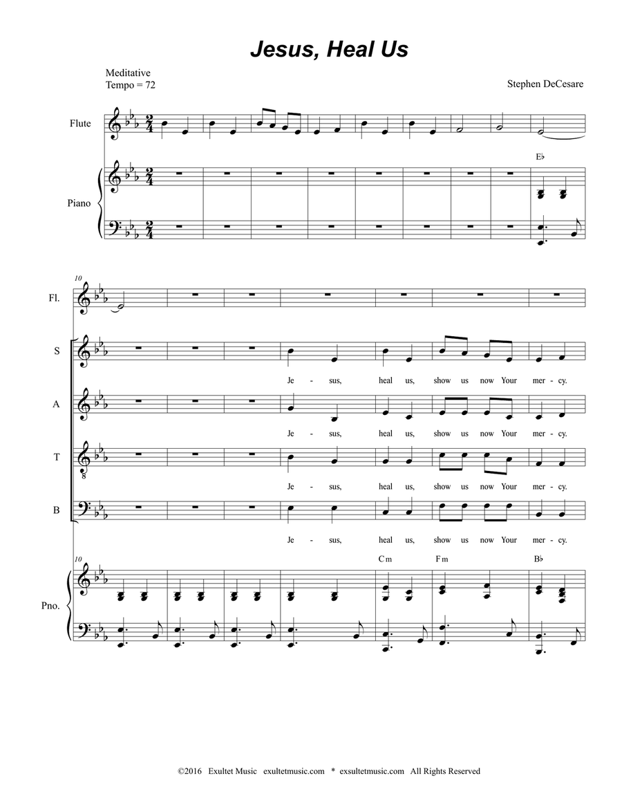 Jesus, Heal Us Divisi scores gallery preview page 2