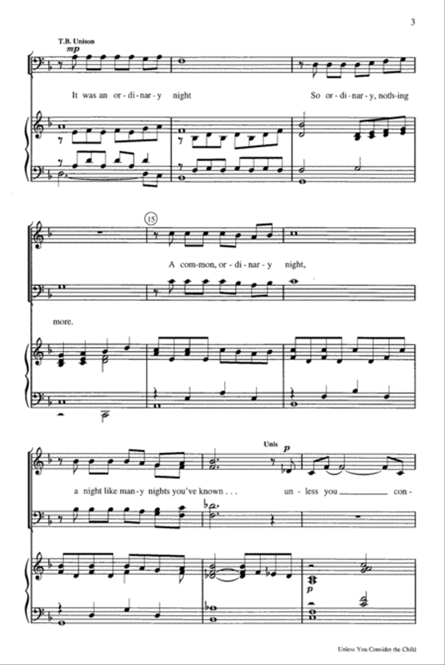 Unless You Consider the Child 4-Part scores gallery preview page 3