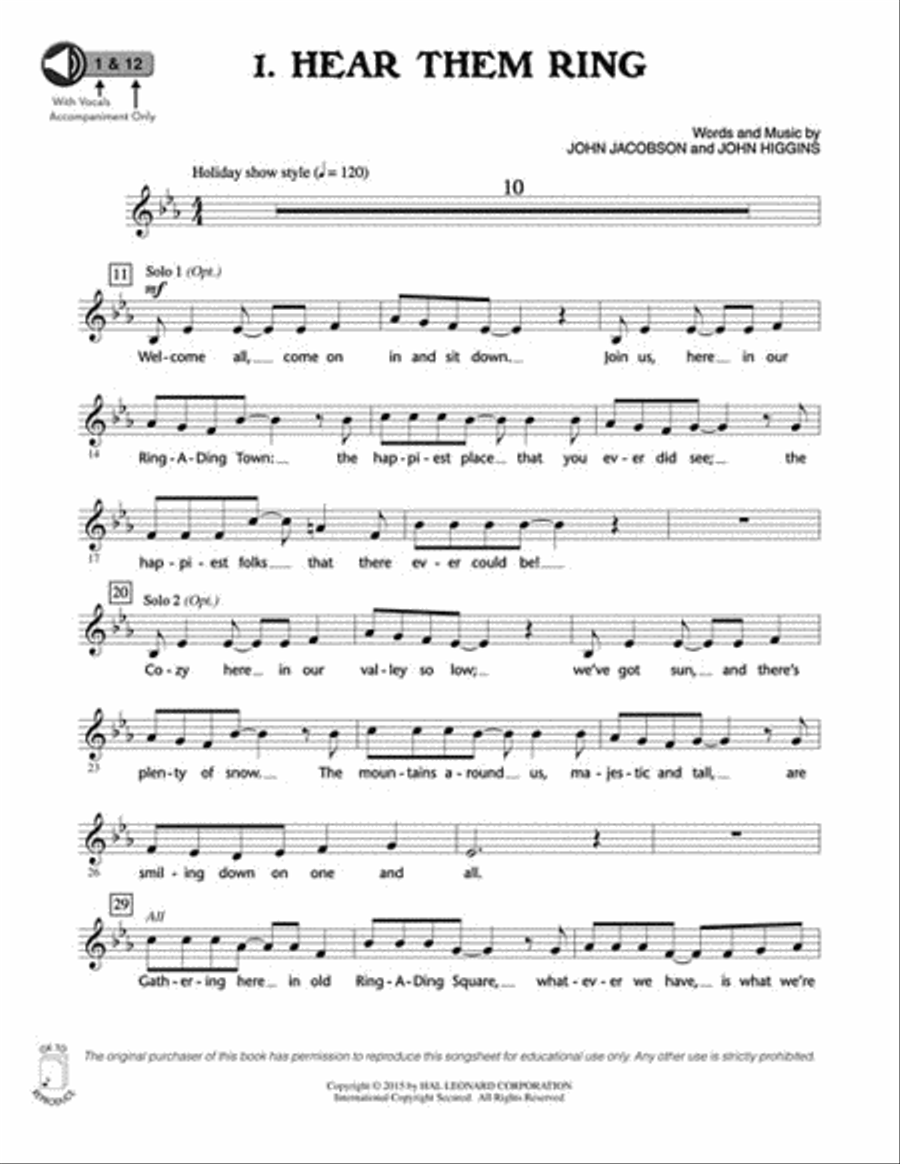 The Grumps of Ring-A-Ding Town Choir scores gallery preview page 5