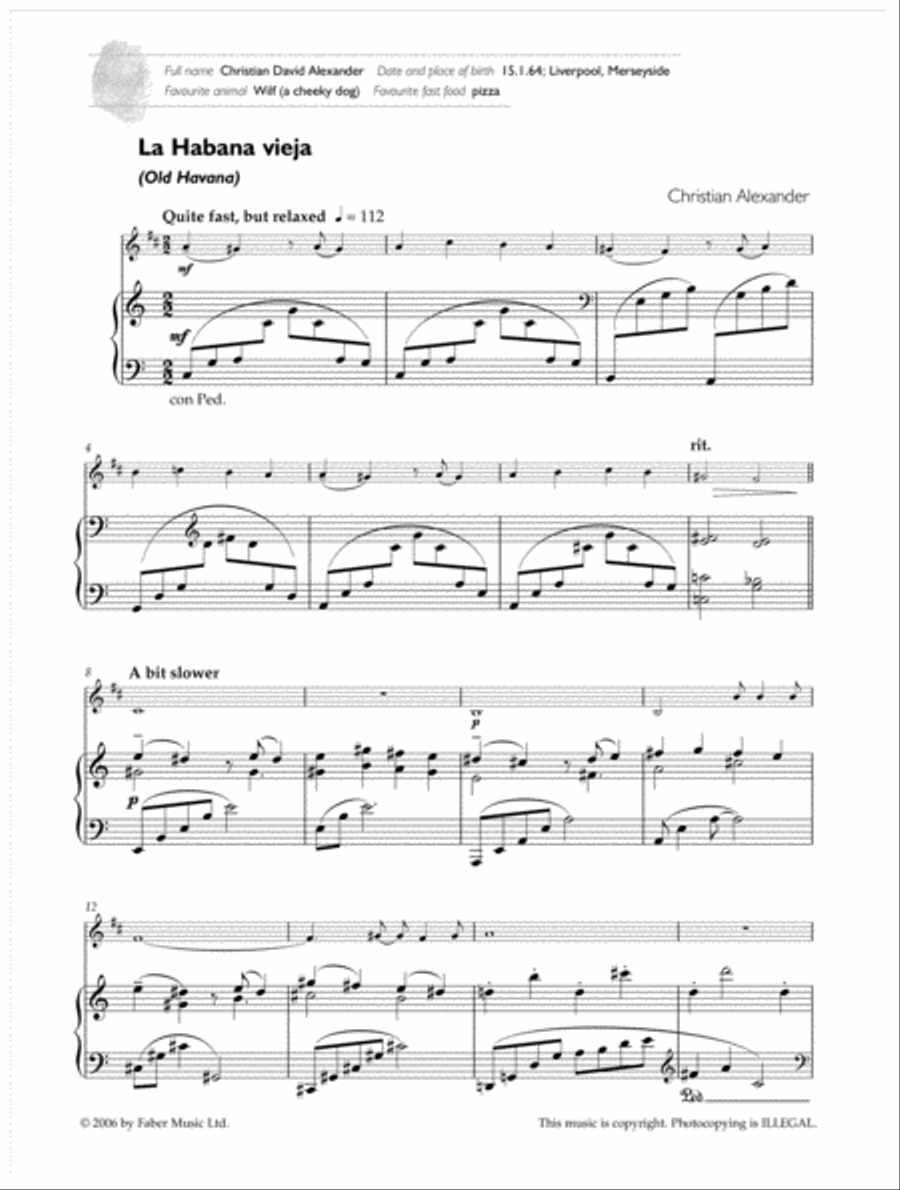 Fingerprints for Trumpet and Piano Cornet scores gallery preview page 3
