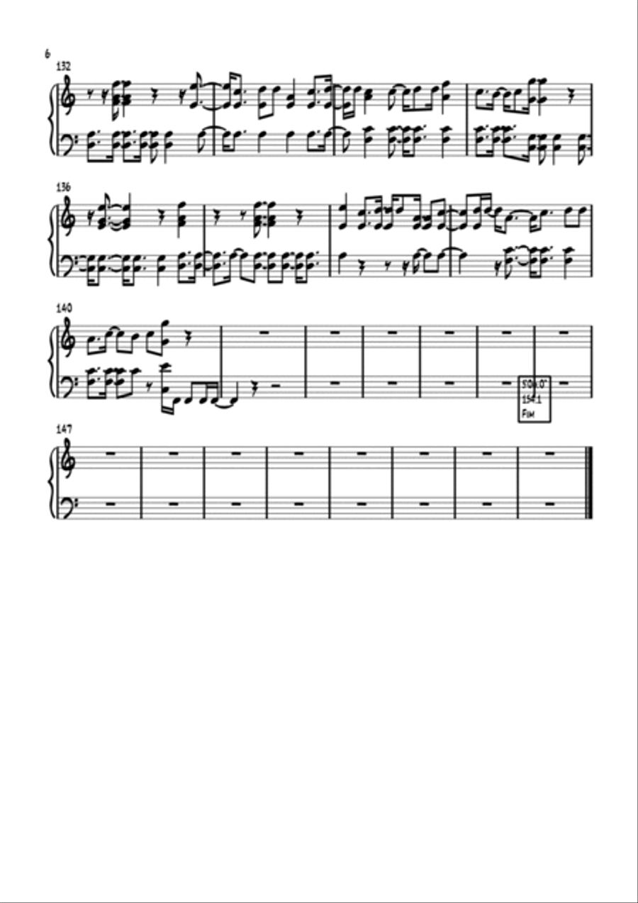 Run To The Father Piano Solo scores gallery preview page 6