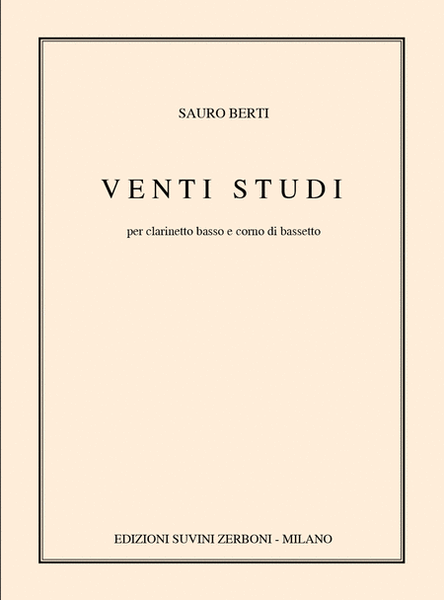 20 Studi per Clarinetto