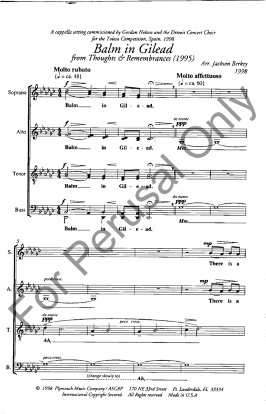 Balm In Gilead Balm In Gilead 4-Part scores gallery preview page 2