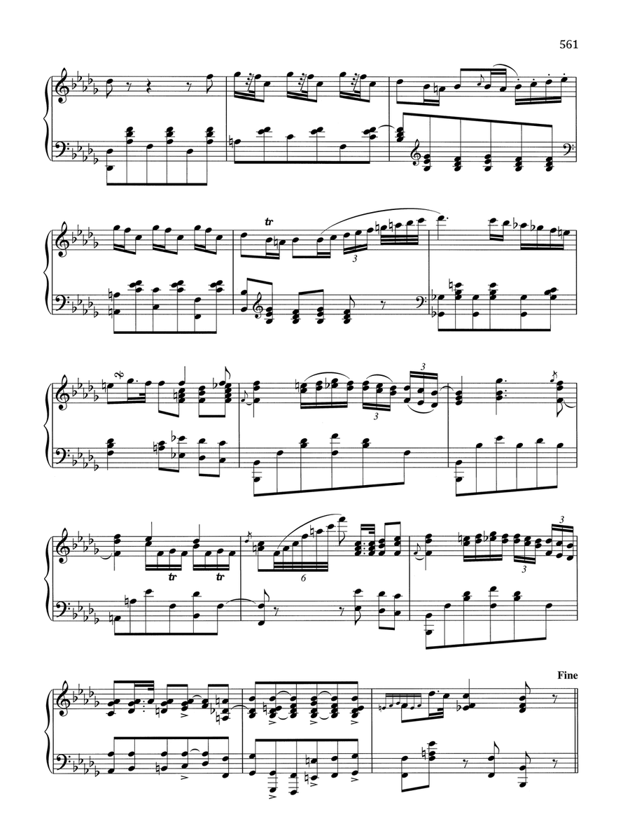 Polonaise in B-flat minor, KK. IVa, No. 5 Piano Solo scores gallery preview page 3