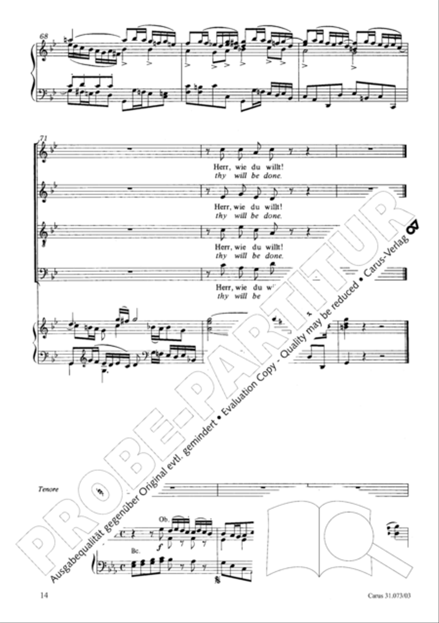 Thy will, O Lord, be done for me (Herr, wie du willt, so schicks mit mir) STB scores gallery preview page 15