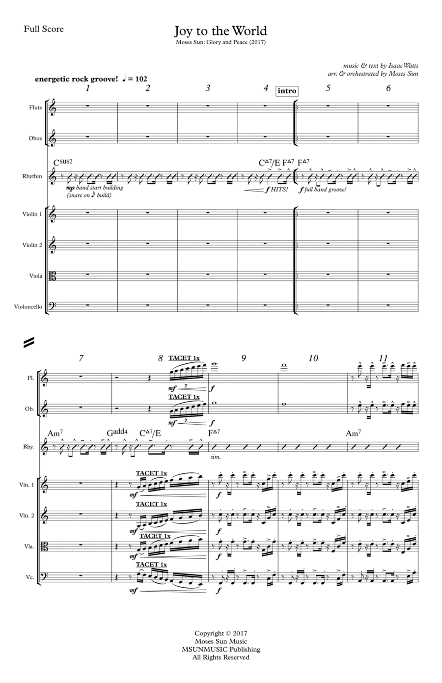 Joy to the World Chamber Orchestra scores gallery preview page 1