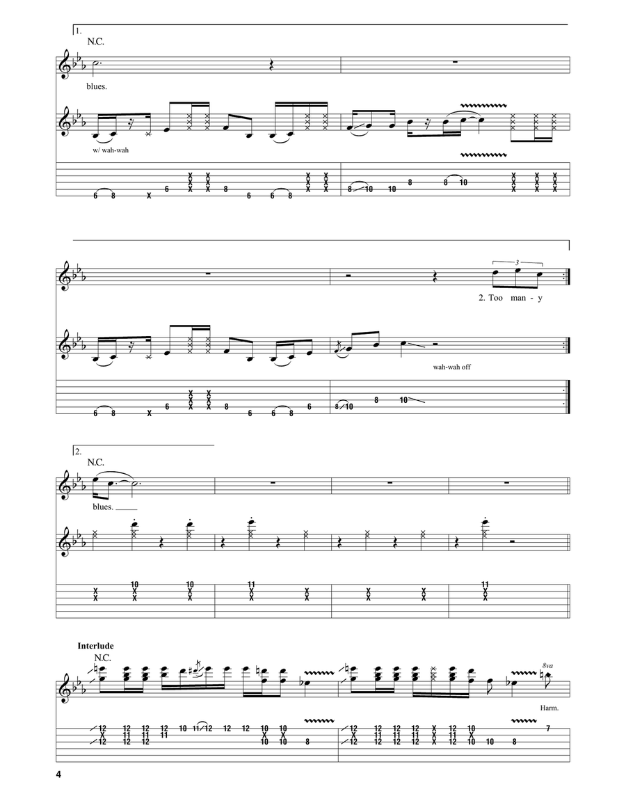 Too Rolling Stoned Acoustic Guitar scores gallery preview page 4