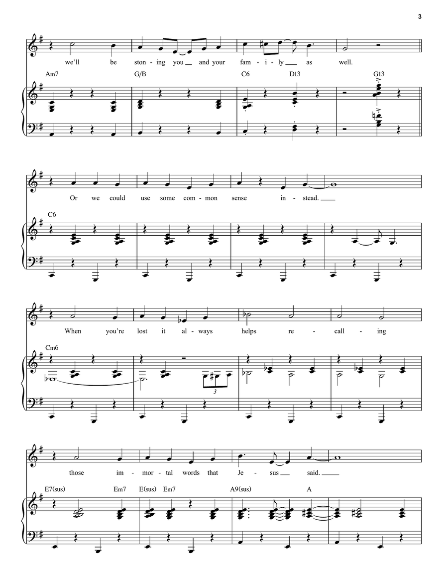 Love Thy Neighbor (from The Prom: A New Musical) Voice scores gallery preview page 3
