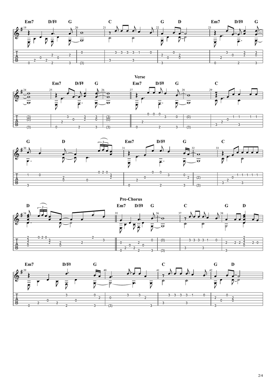 Shallow Acoustic Guitar scores gallery preview page 2