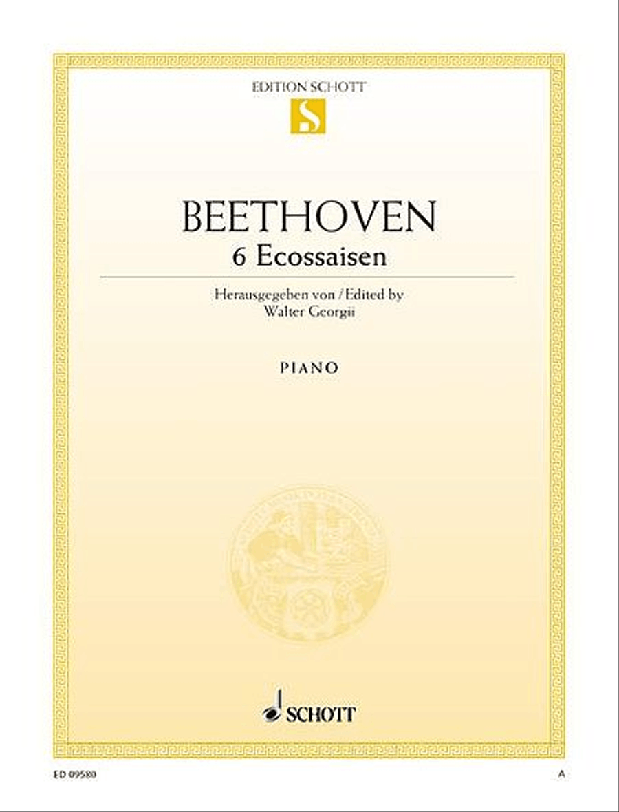 6 Ecossaisen, WoO 83 Piano Solo scores gallery preview page 1