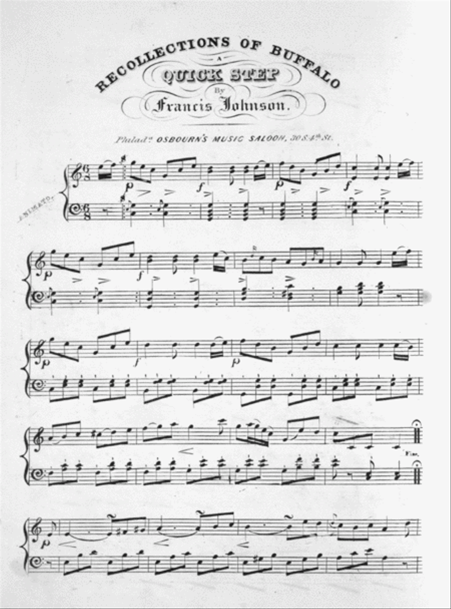 Recollections of Buffalo. A New Brass Band Quick Step Brass Band scores gallery preview page 2