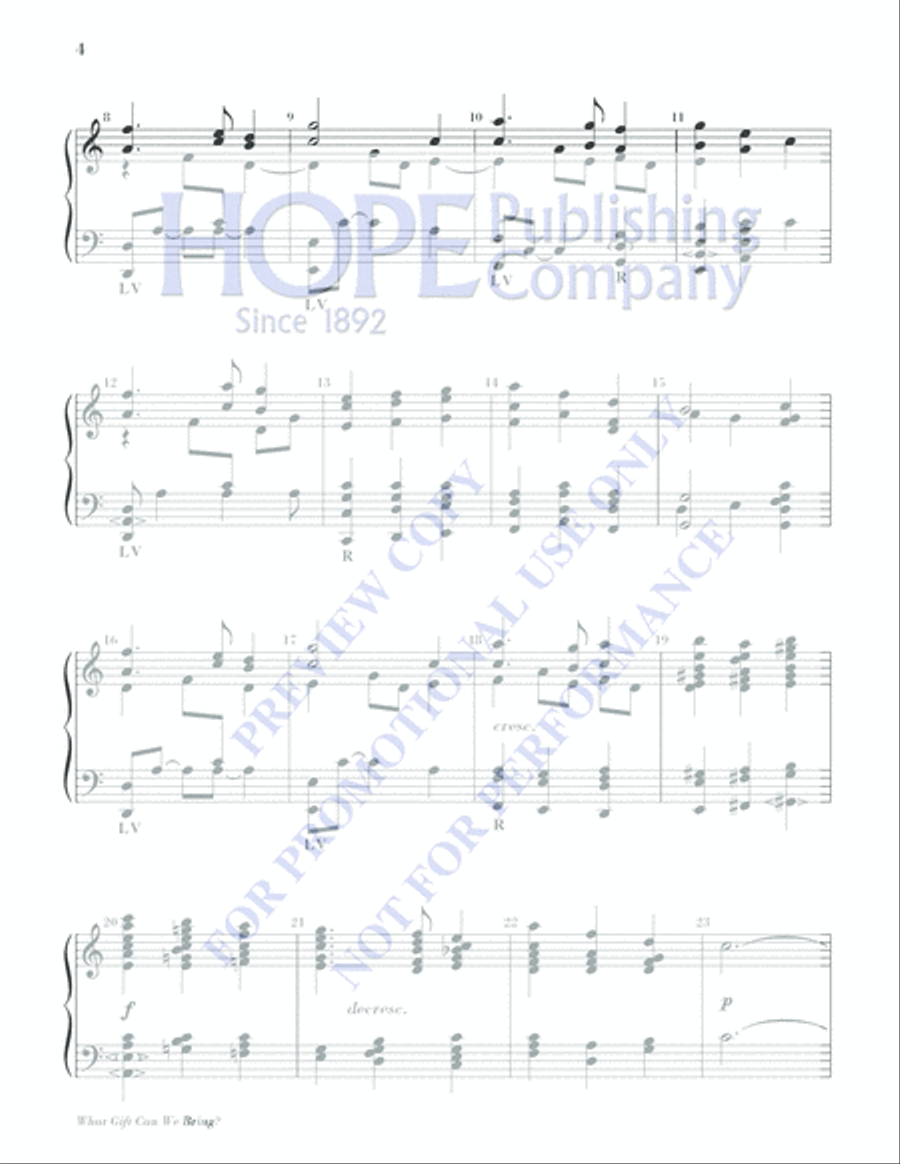 What Gift Can We Bring What Gift Can We Bring 5-Octaves scores gallery preview page 4