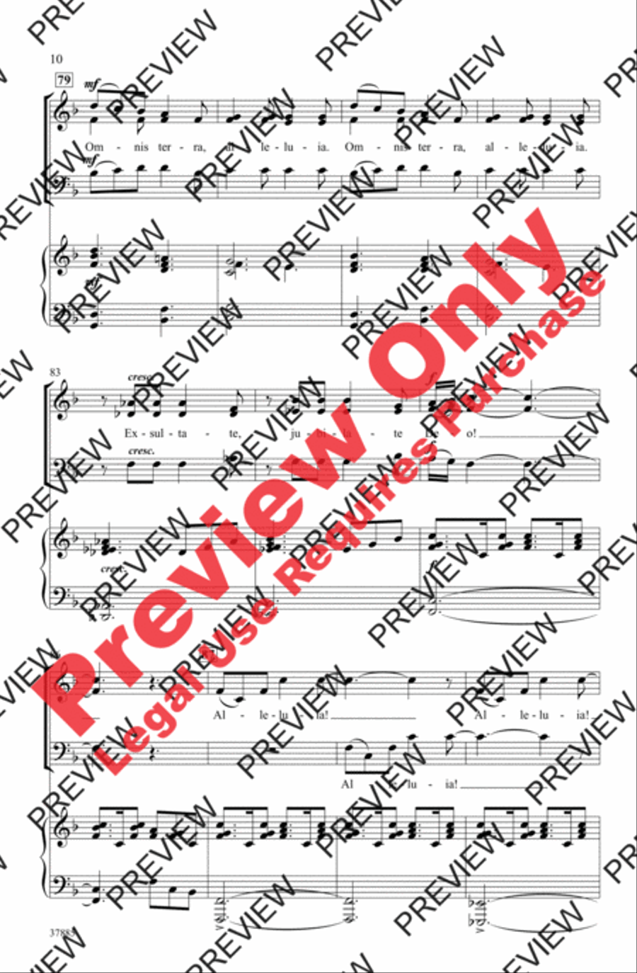 Exsultate, Jubilate 3-Part scores gallery preview page 10