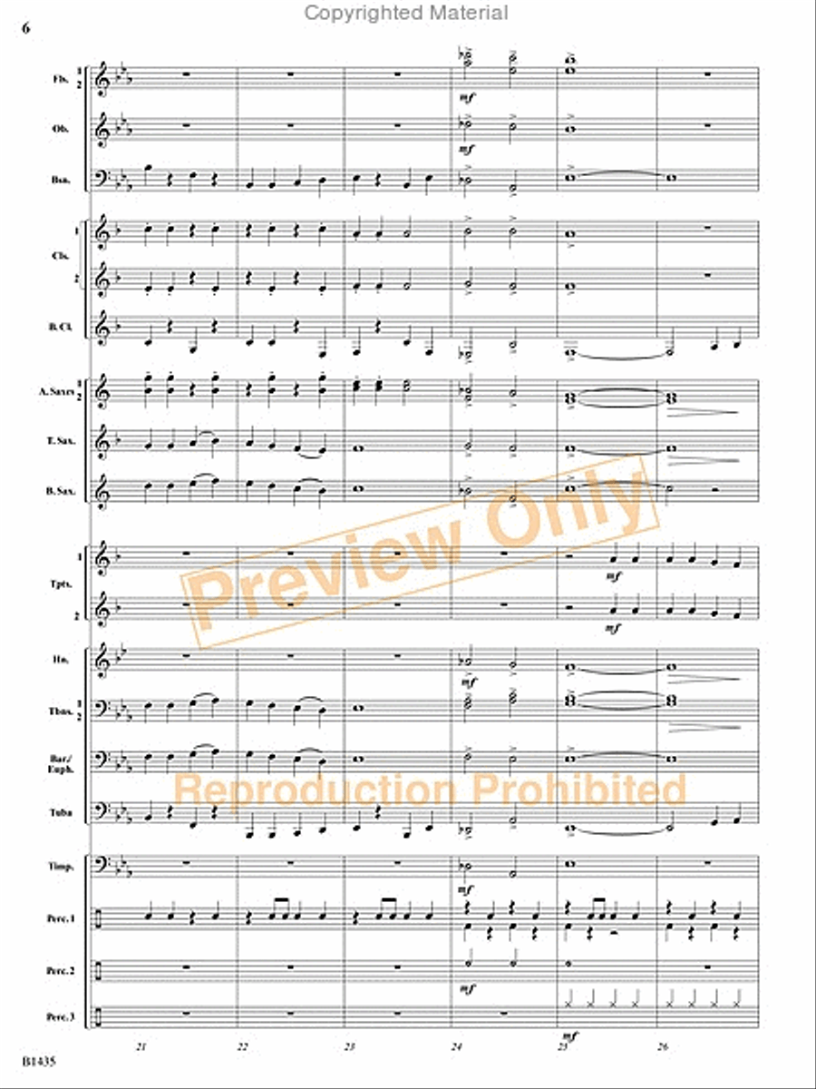 Grandma Got Run Over by a Reindeer Concert Band scores gallery preview page 19