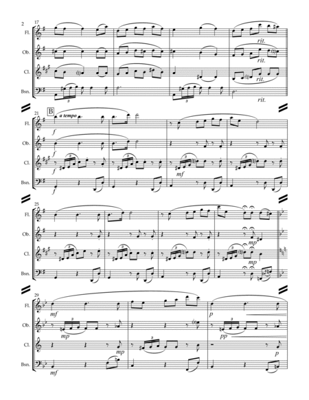 Suite Española, Op. 47, No. 4. Cadiz (for Woodwind Quartet) image number null