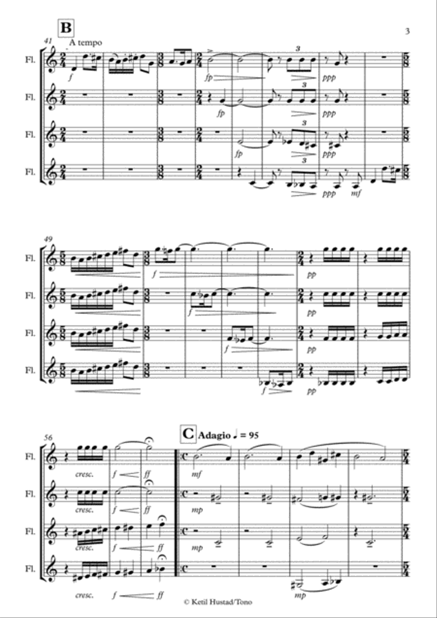 Bagatelle Woodwind Quartet scores gallery preview page 3