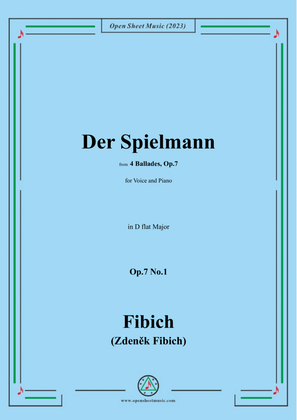 Fibich-Der Spielmann,in D flat Major